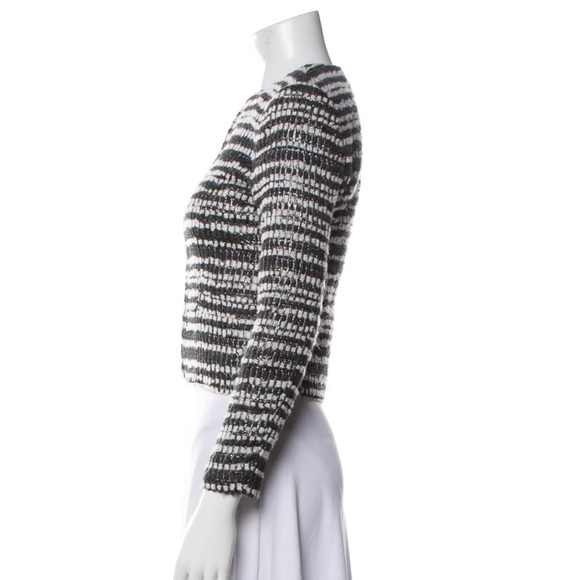 ALICE + OLIVIA Striped Evening Tweed Jacket - Picture 2 of 6